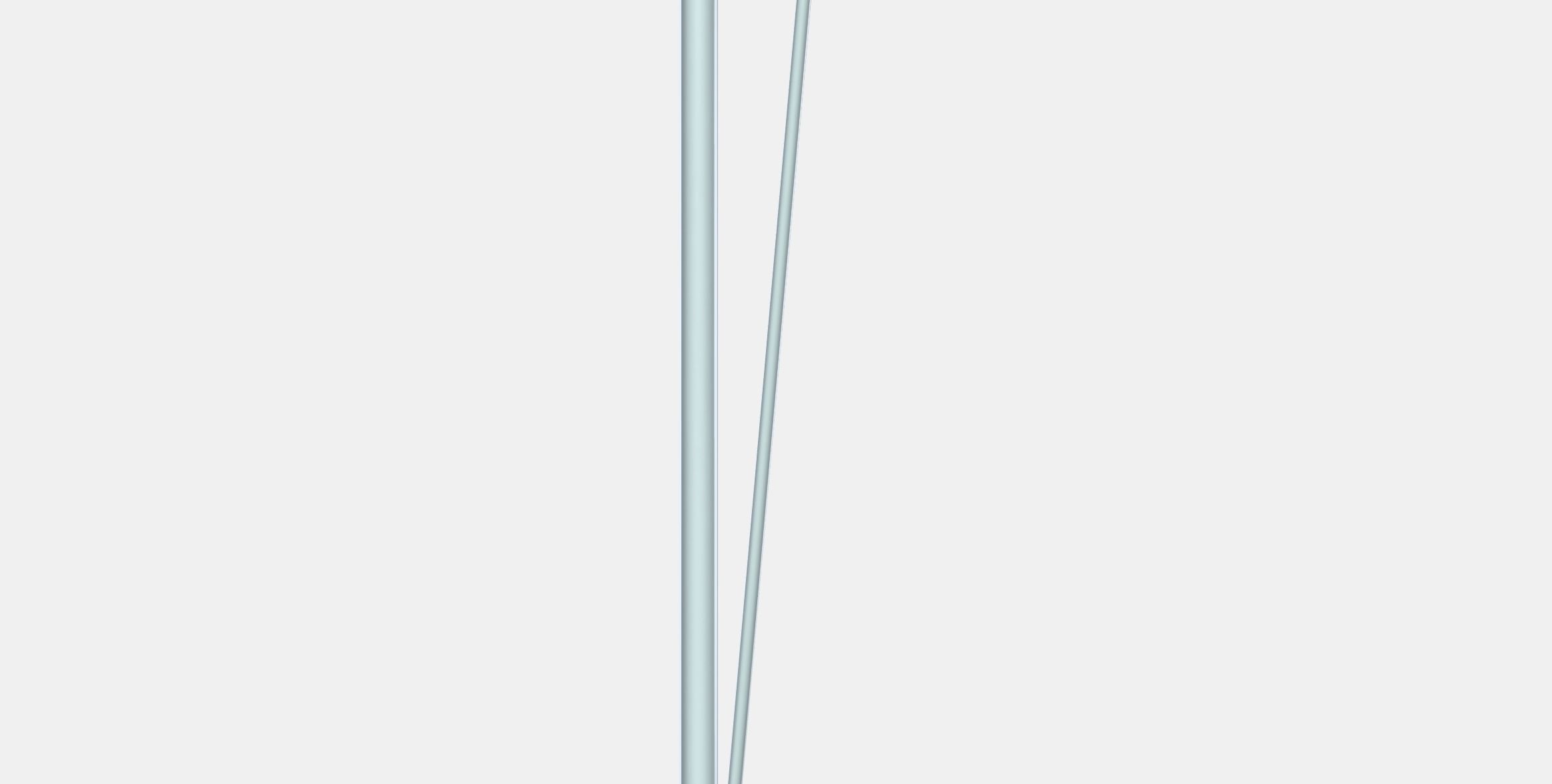 KRILLE Leg with castor Low-poly 3D model_11