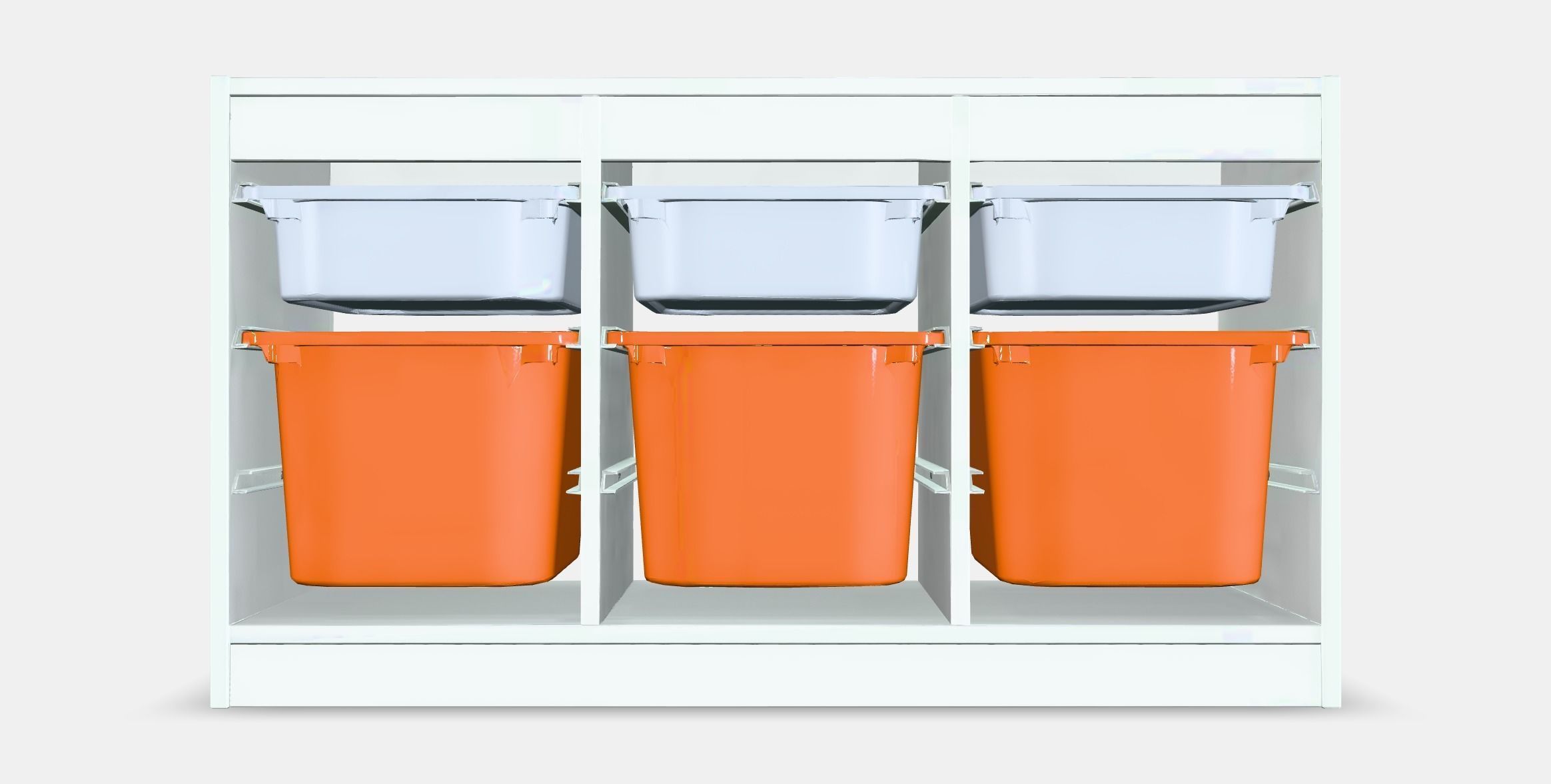 TROFAST Storage combination with boxes 8 Low-poly 3D model_15