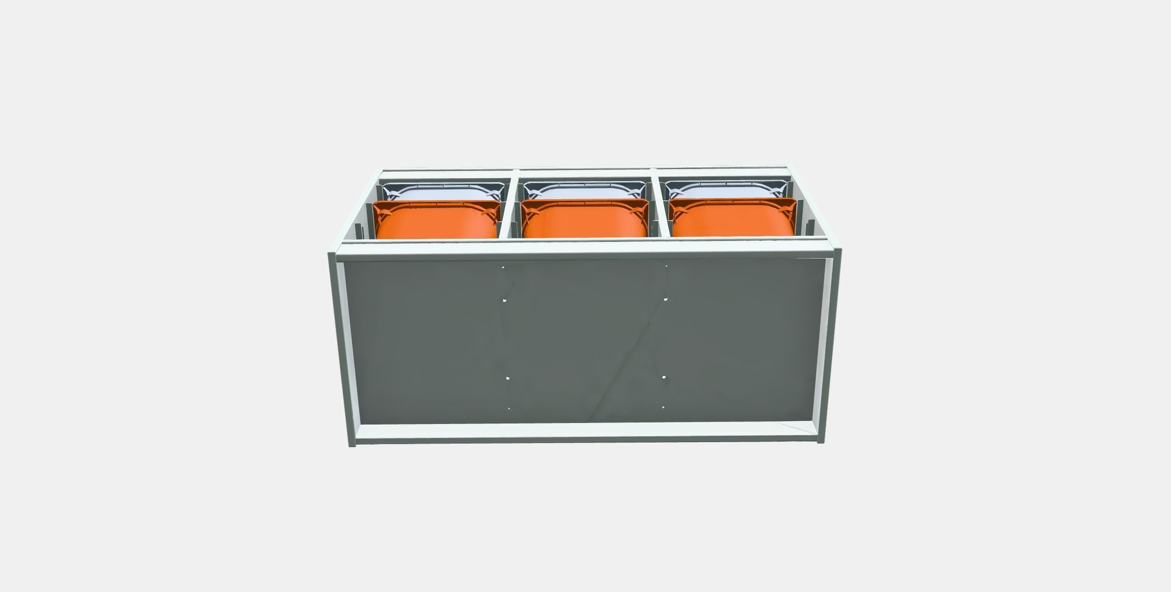 TROFAST Storage combination with boxes 8 Low-poly 3D model_7