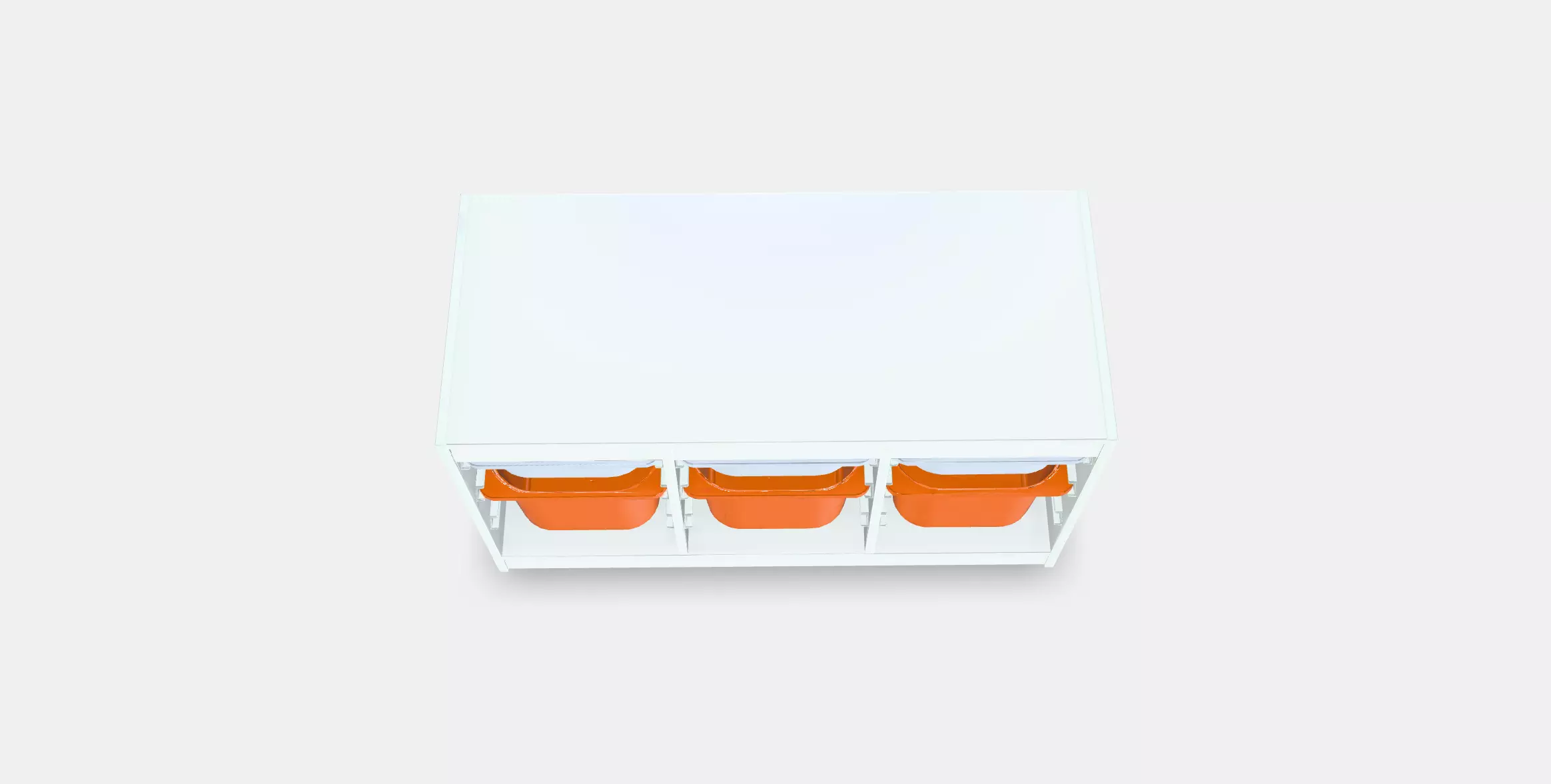 TROFAST Storage combination with boxes 8 Low-poly 3D model_0