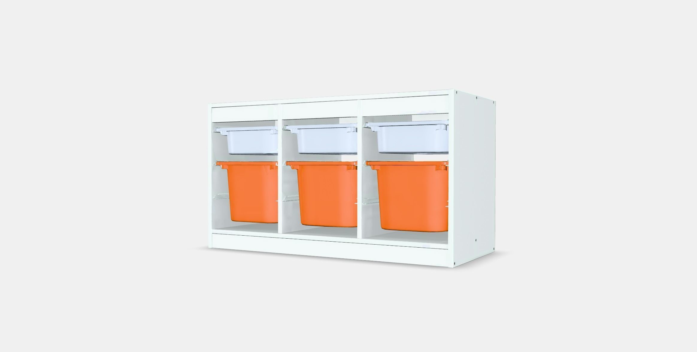 TROFAST Storage combination with boxes 8 Low-poly 3D model_5