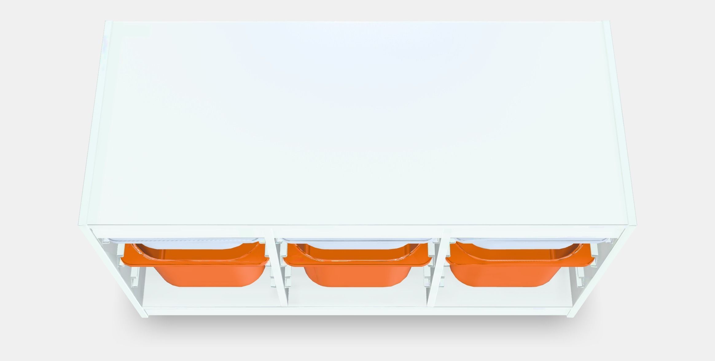 TROFAST Storage combination with boxes 8 Low-poly 3D model_4