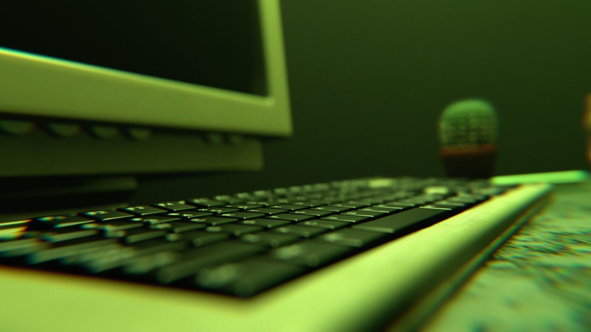 Cyber shop Low-poly 3D model_8