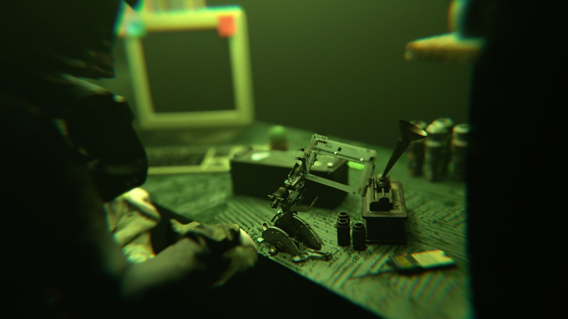 Cyber shop Low-poly 3D model_7