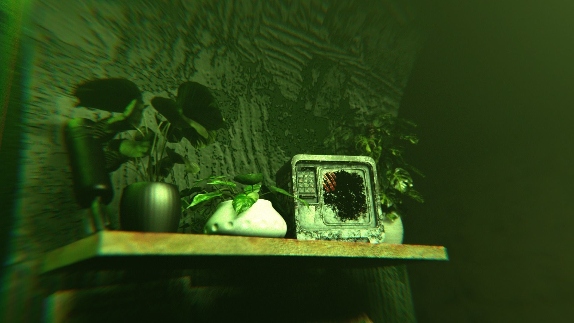 Cyber shop Low-poly 3D model_3