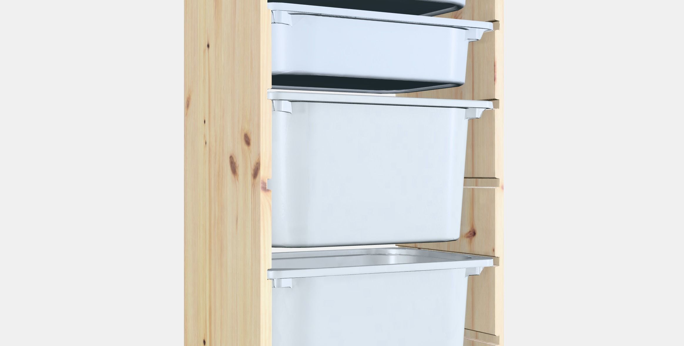 TROFAST Storage combination with boxes 11 Low-poly 3D model_4