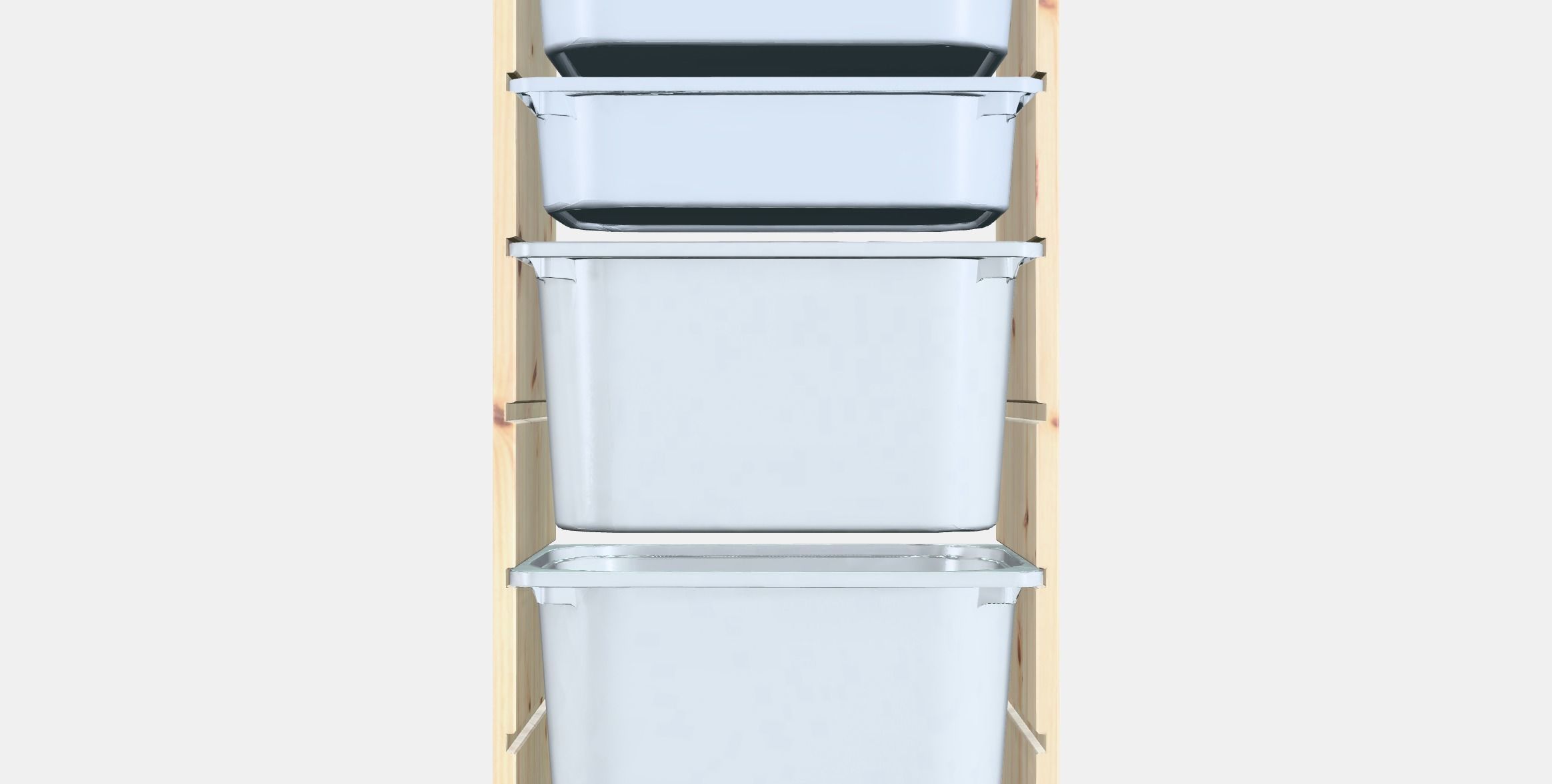 TROFAST Storage combination with boxes 11 Low-poly 3D model_15