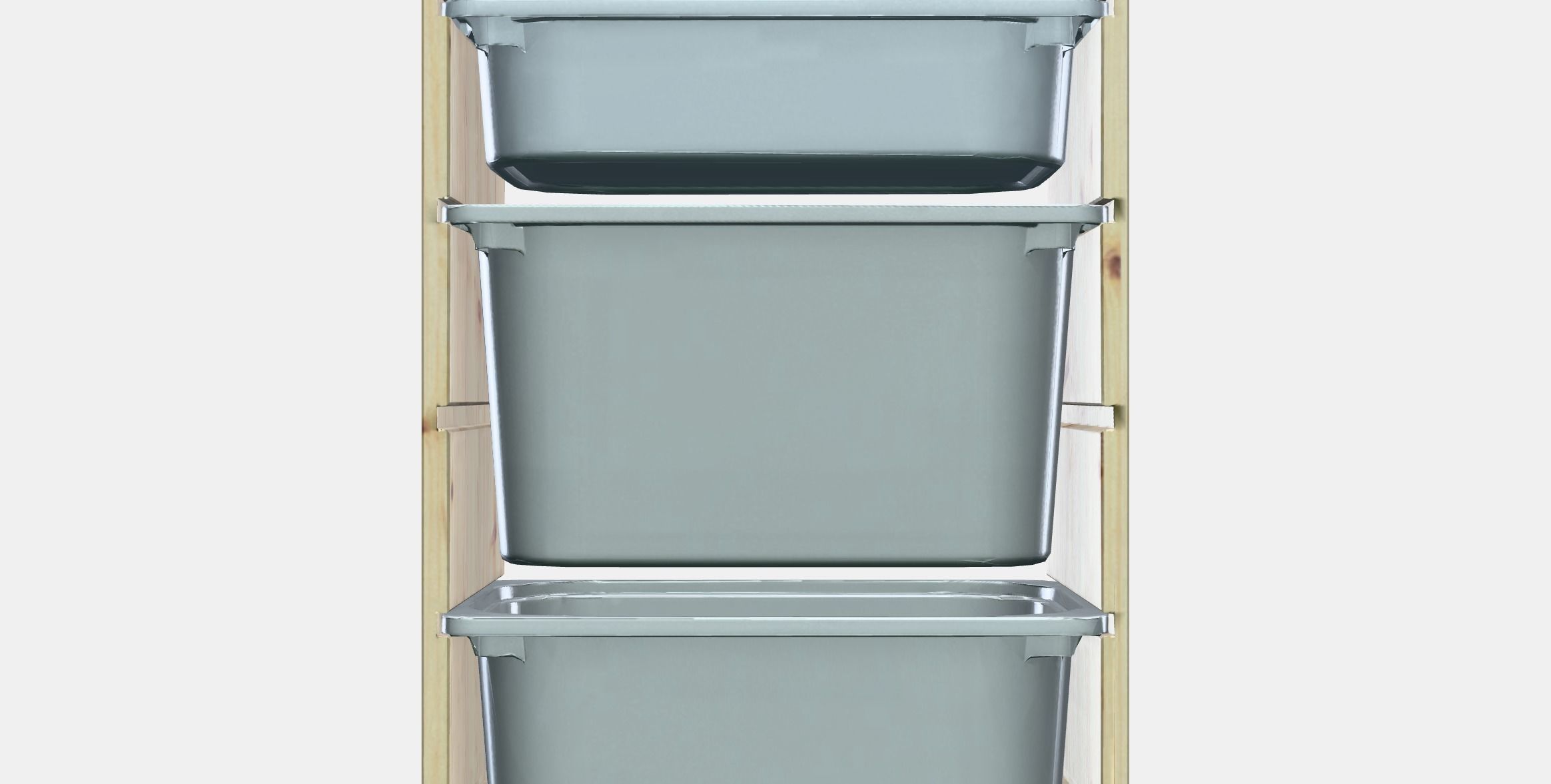 TROFAST Storage combination with boxes 11 Low-poly 3D model_10