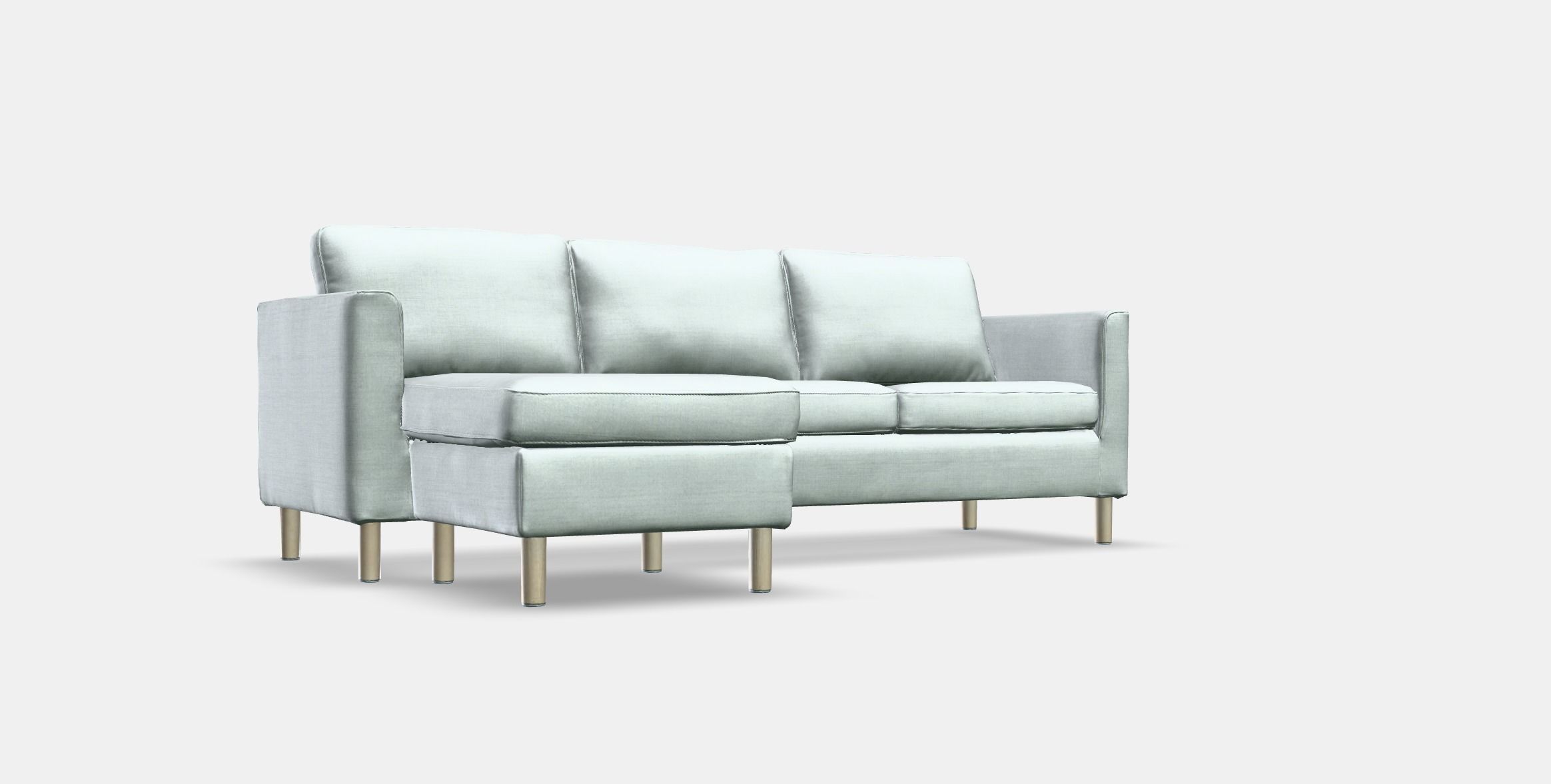 PARUP 3-seat sofa with chaise longue Low-poly 3D model_7