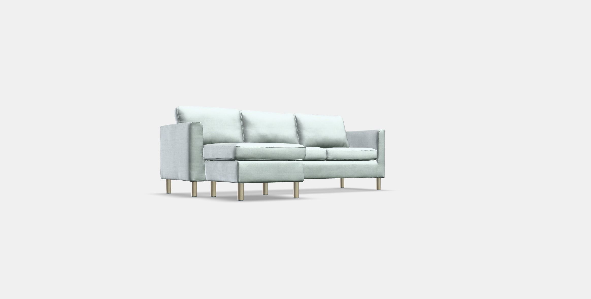 PARUP 3-seat sofa with chaise longue Low-poly 3D model_2