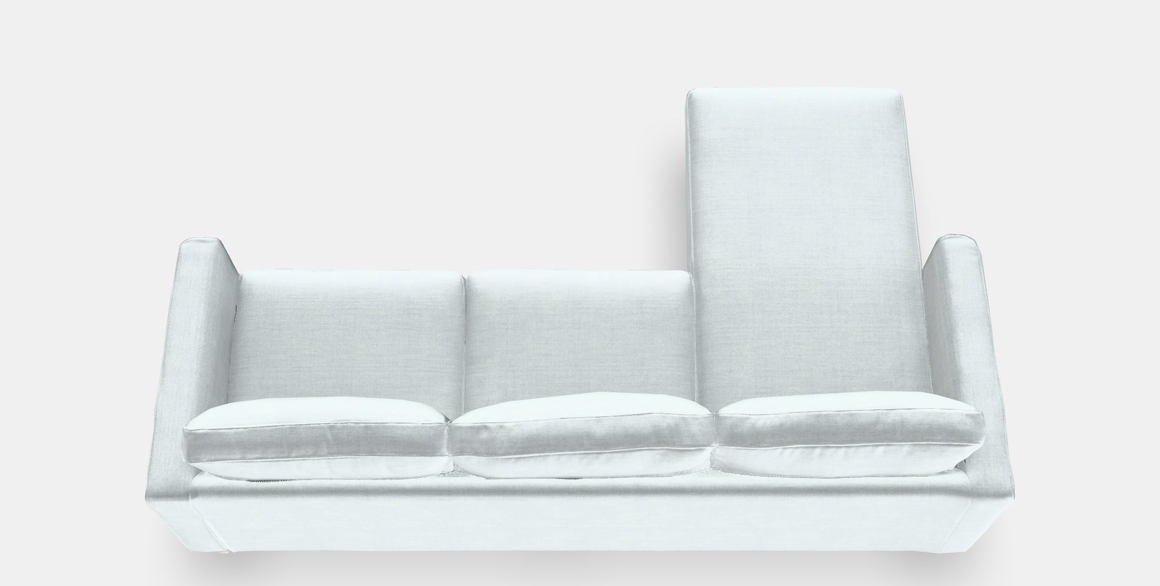 PARUP 3-seat sofa with chaise longue Low-poly 3D model_3