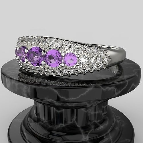  Engagement ring -05ct - printable STL 3D print model