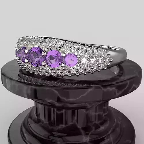  Engagement ring -05ct - printable STL