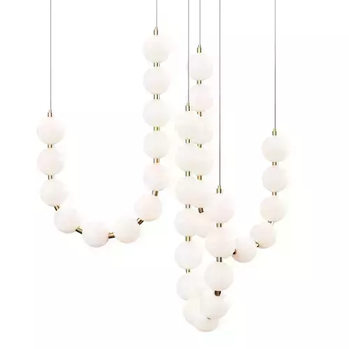 Glass Pearl Necklace Chandelier