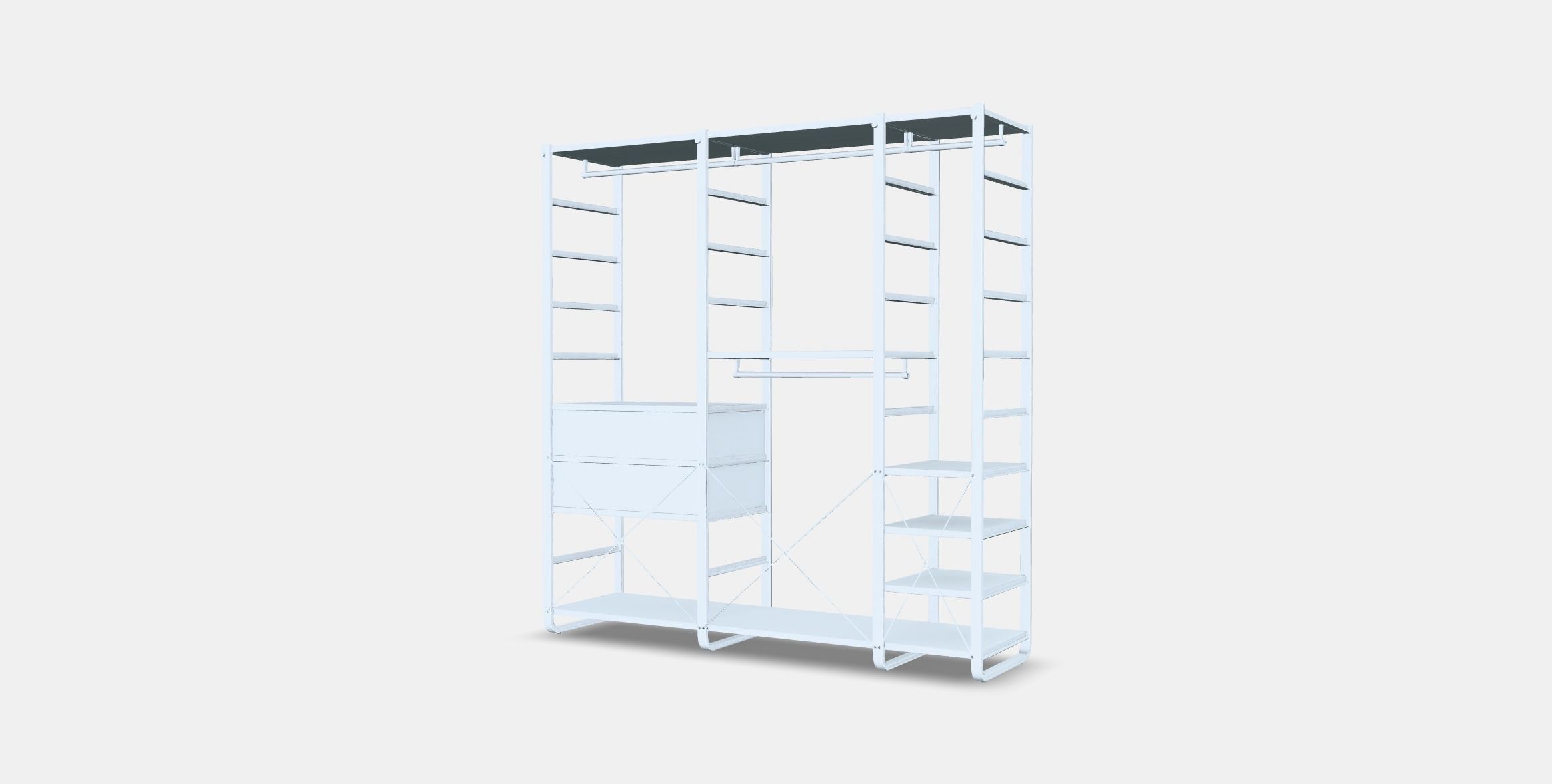 ELVARLI Wardrobe combination 5 Low-poly 3D model_5