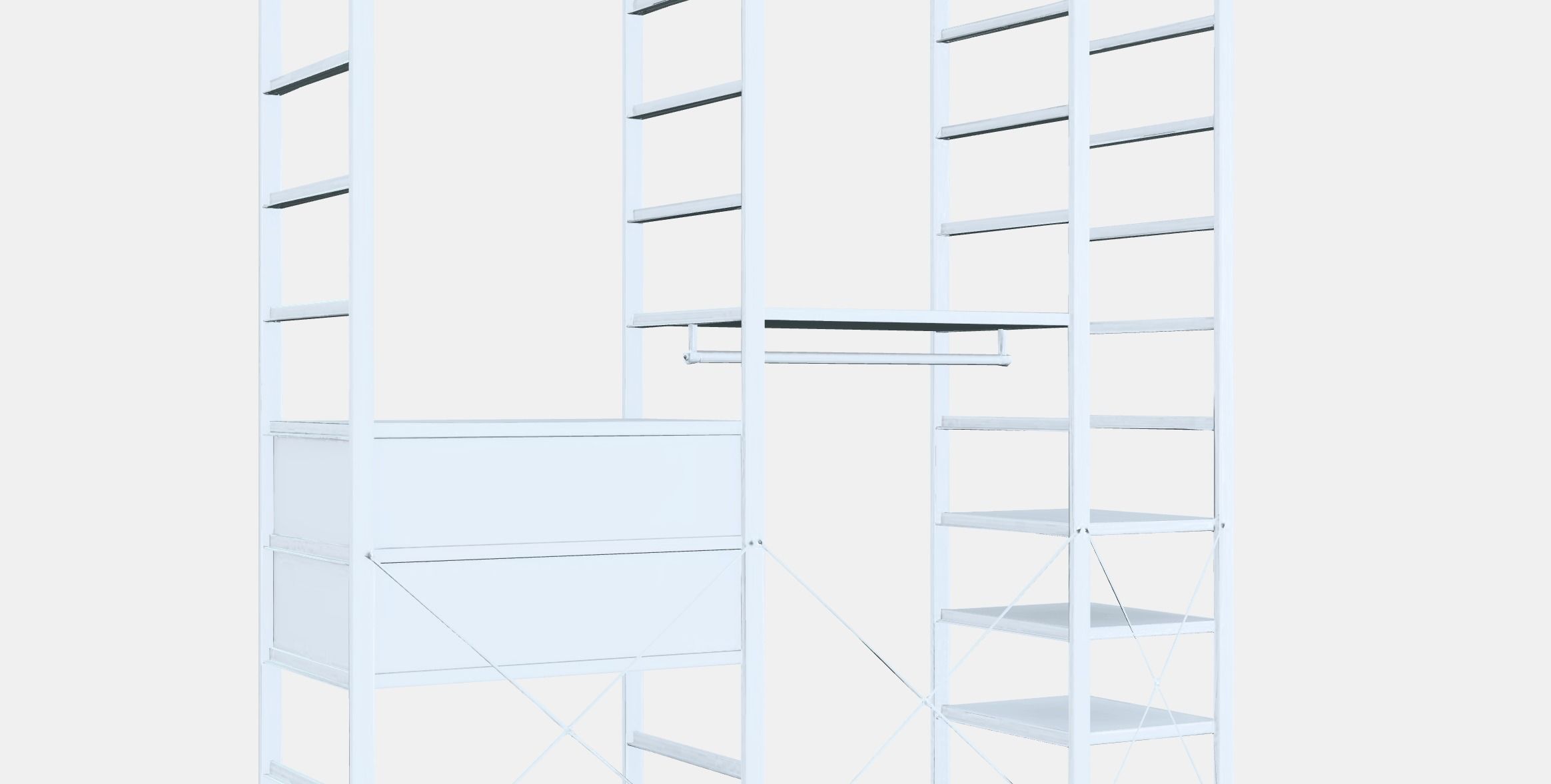 ELVARLI Wardrobe combination 5 Low-poly 3D model_3