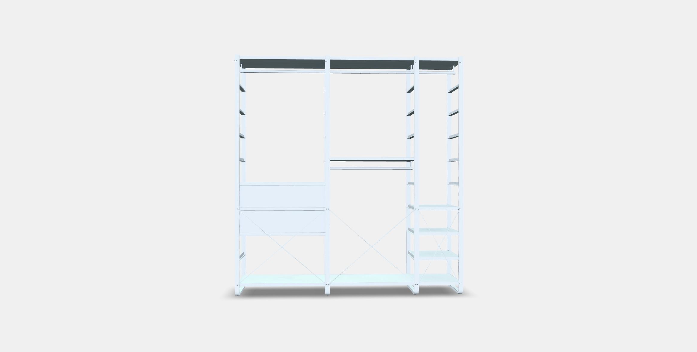 ELVARLI Wardrobe combination 5 Low-poly 3D model_14