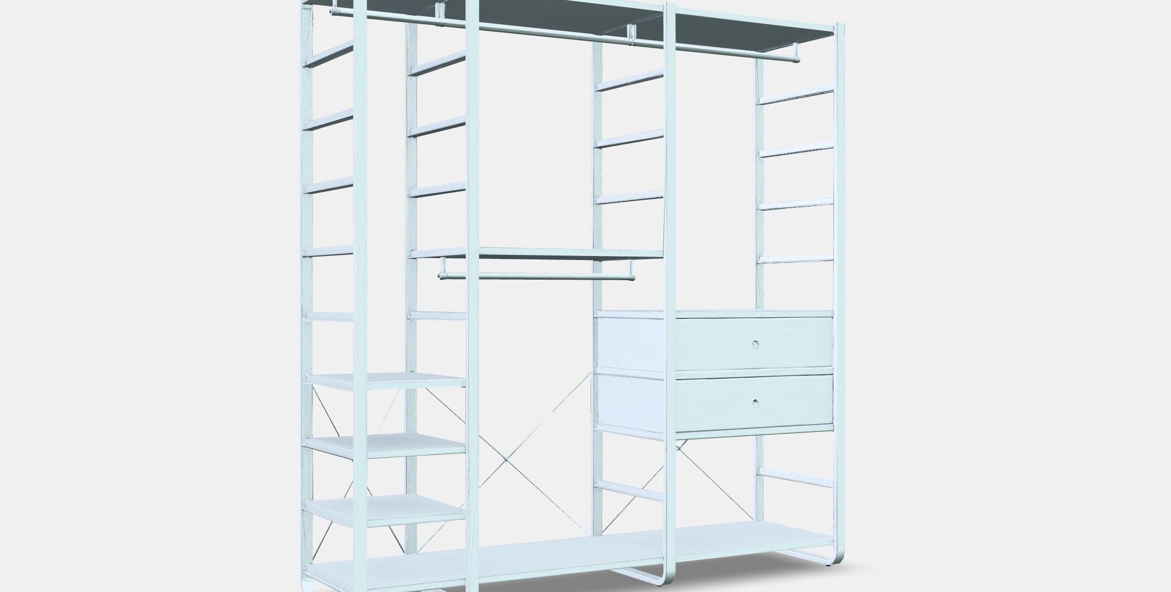 ELVARLI Wardrobe combination 5 Low-poly 3D model_9