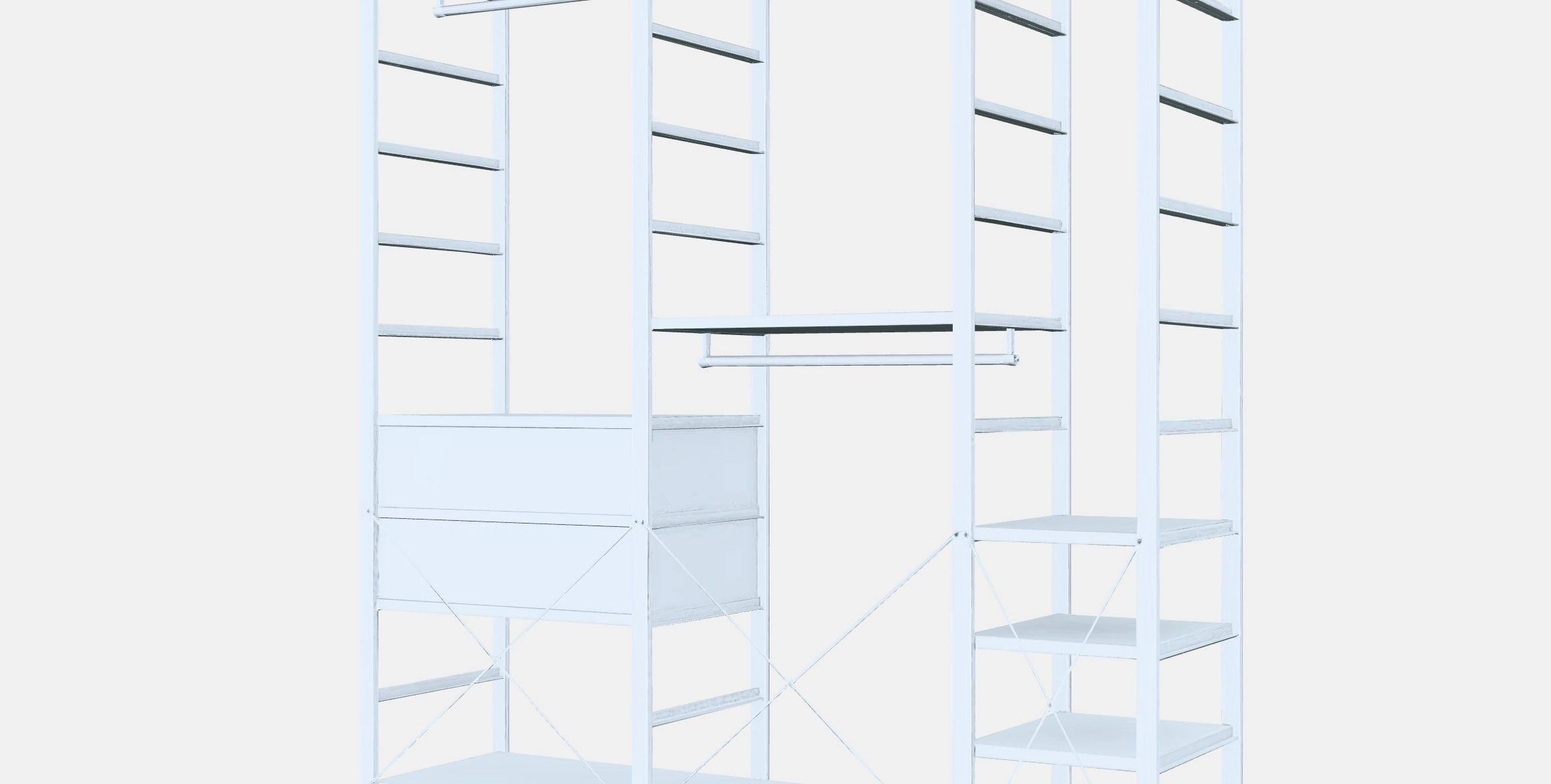 ELVARLI Wardrobe combination 5 Low-poly 3D model_7