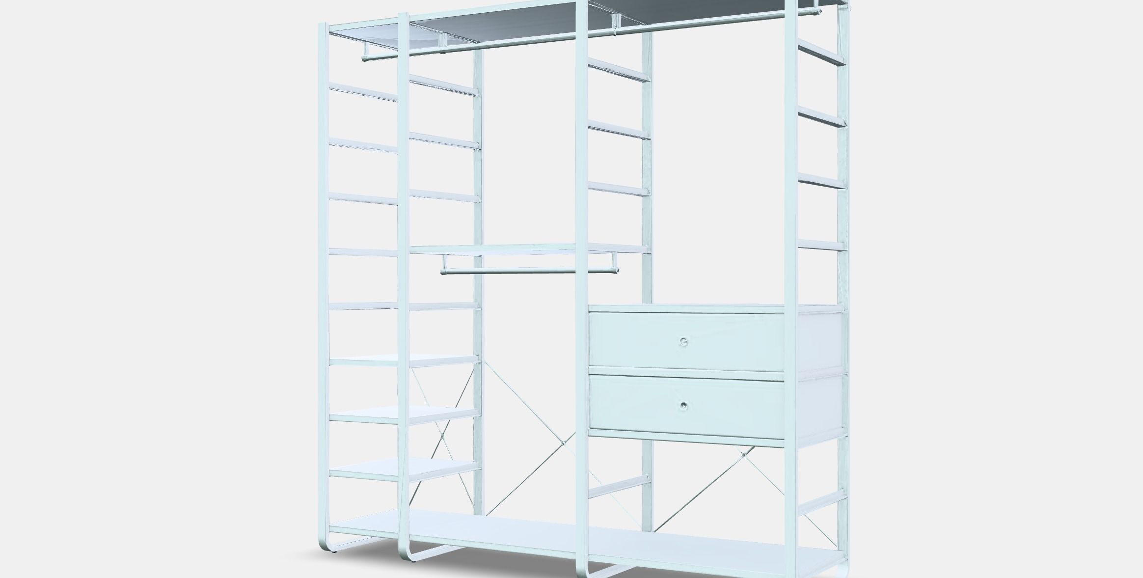 ELVARLI Wardrobe combination 5 Low-poly 3D model_13