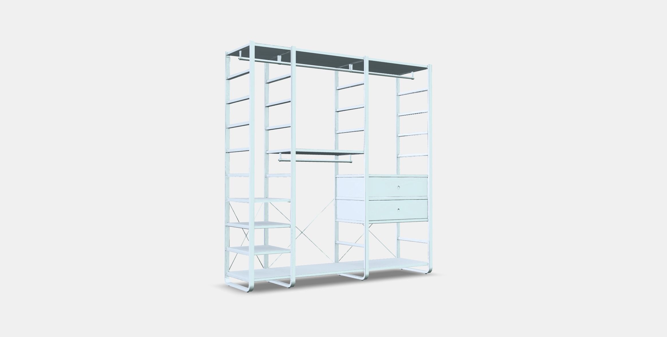 ELVARLI Wardrobe combination 5 Low-poly 3D model_2