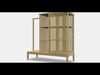 NORDKISA Open wardrobe with sliding door 1 Low-poly 3D model_1