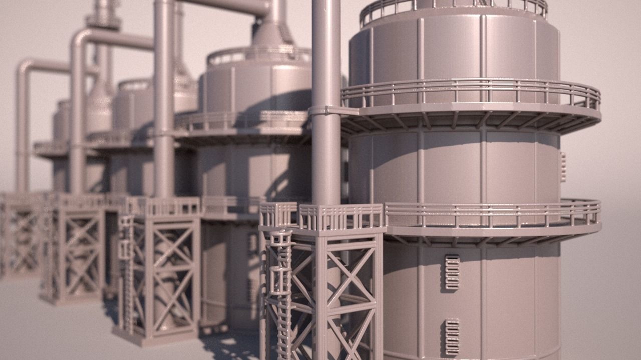 OILTANK IN FACTORY 3D print model_2