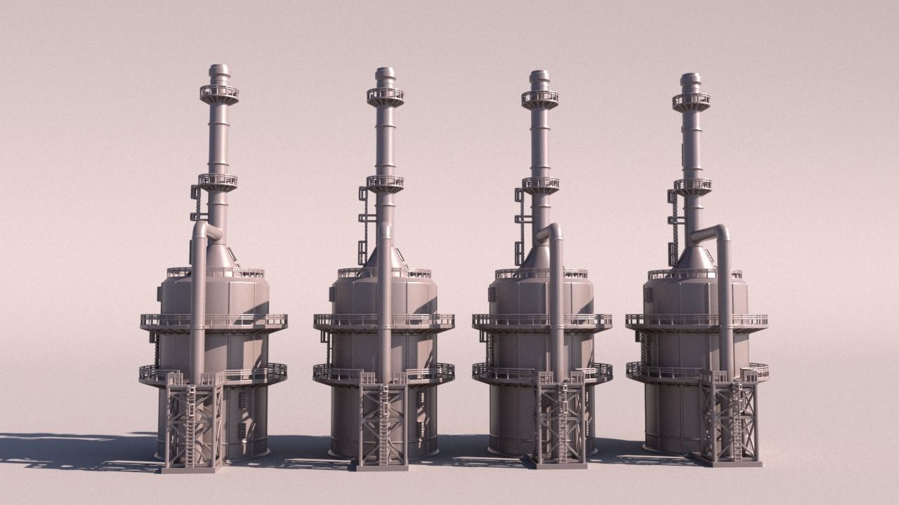 OILTANK IN FACTORY 3D print model_1