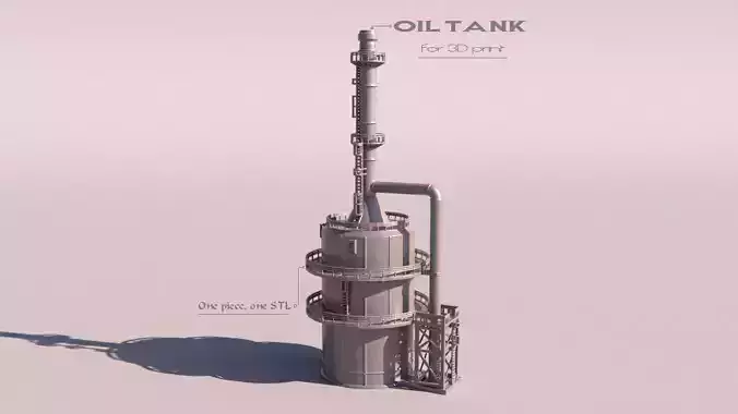 OILTANK IN FACTORY 3D print model