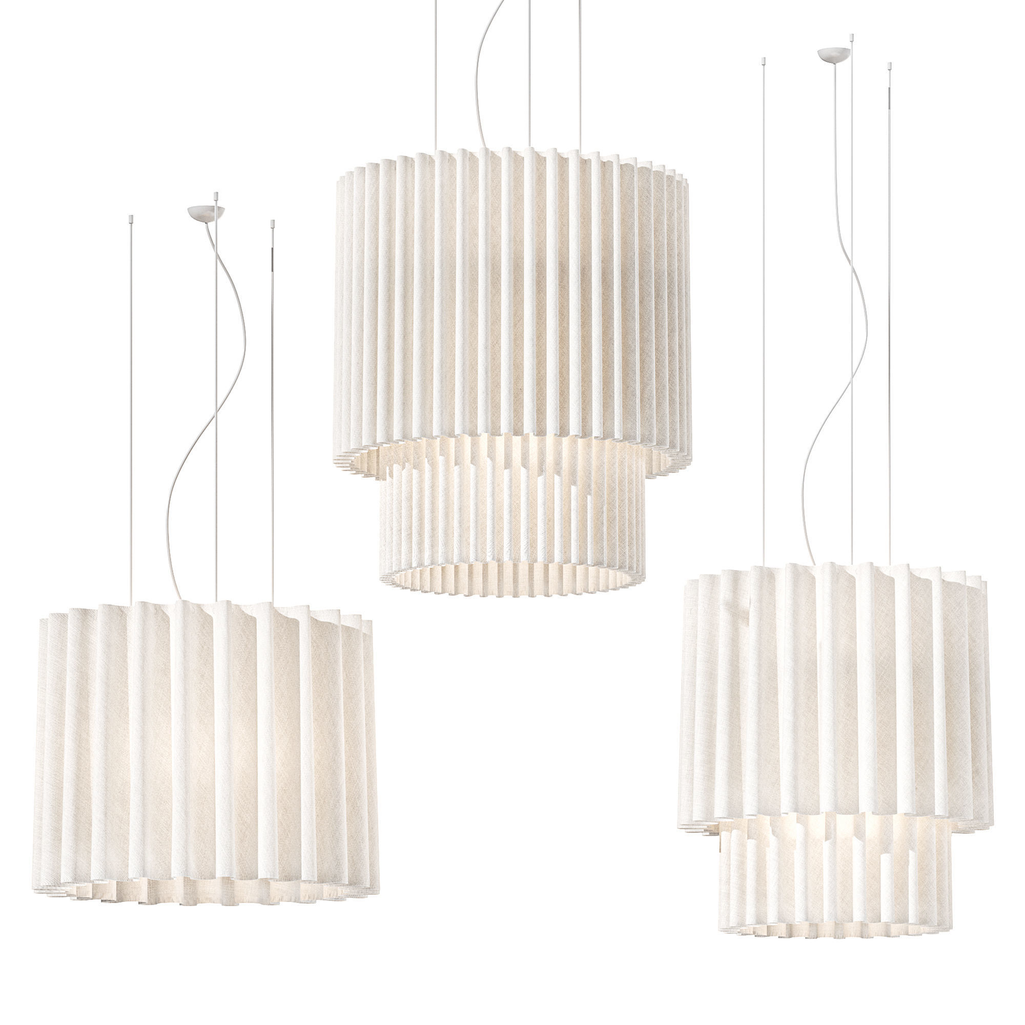 Pendant lamp axolight skirt 3D model_2