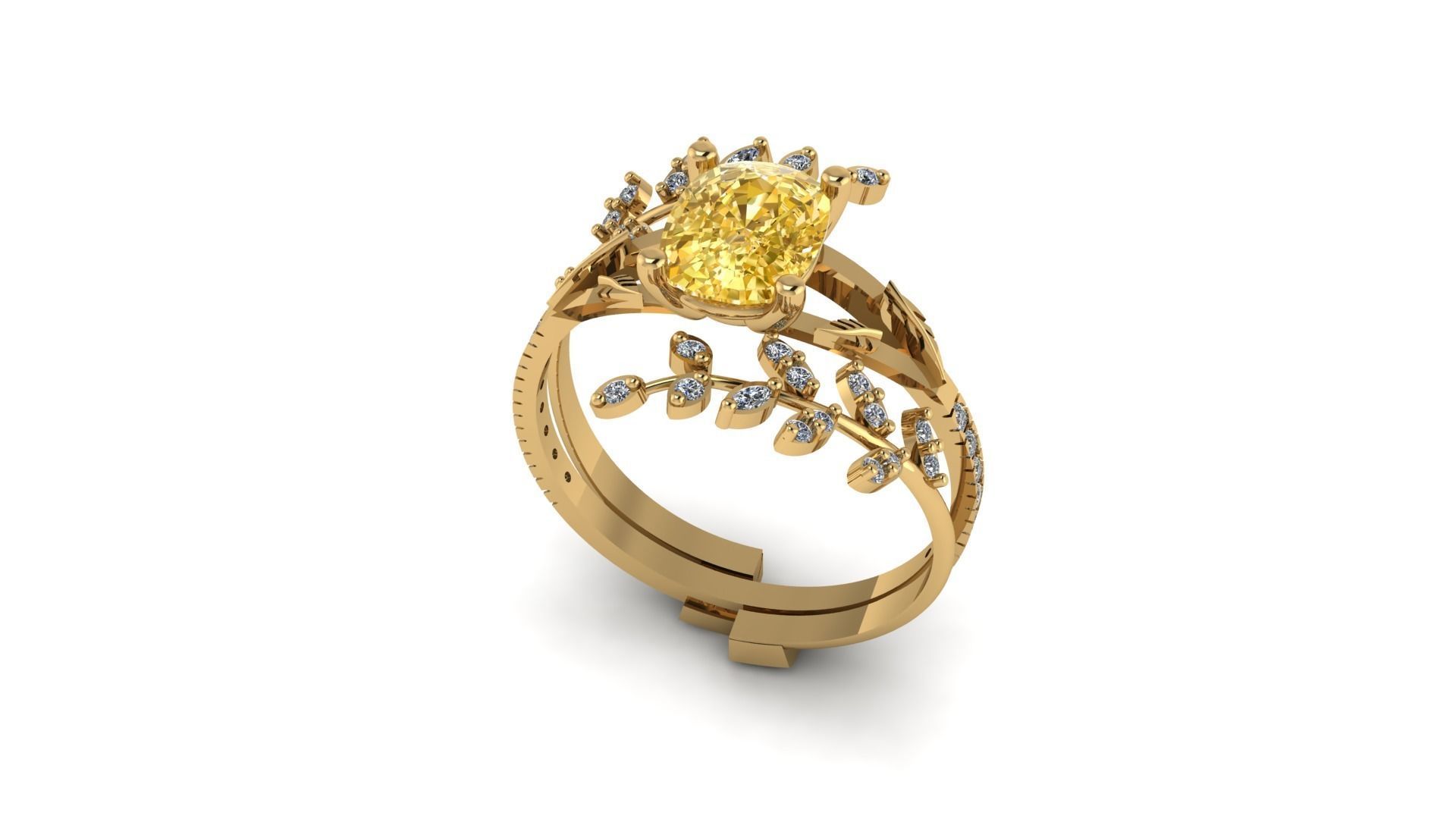 Women Ring  3D print model_2