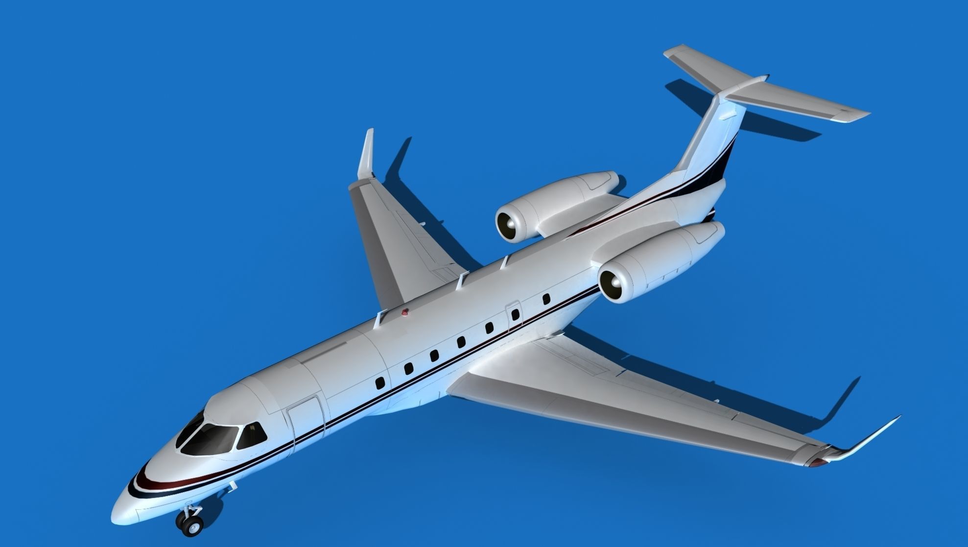 Embraer Legacy 500 V12 3D model_10