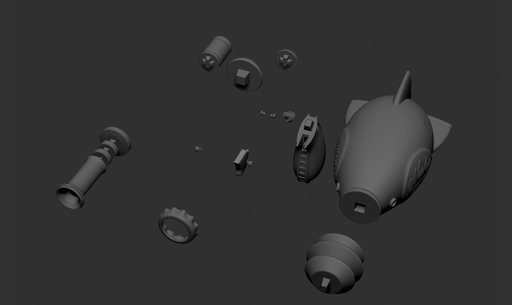 Nuka Cola GUN 3D print model_3