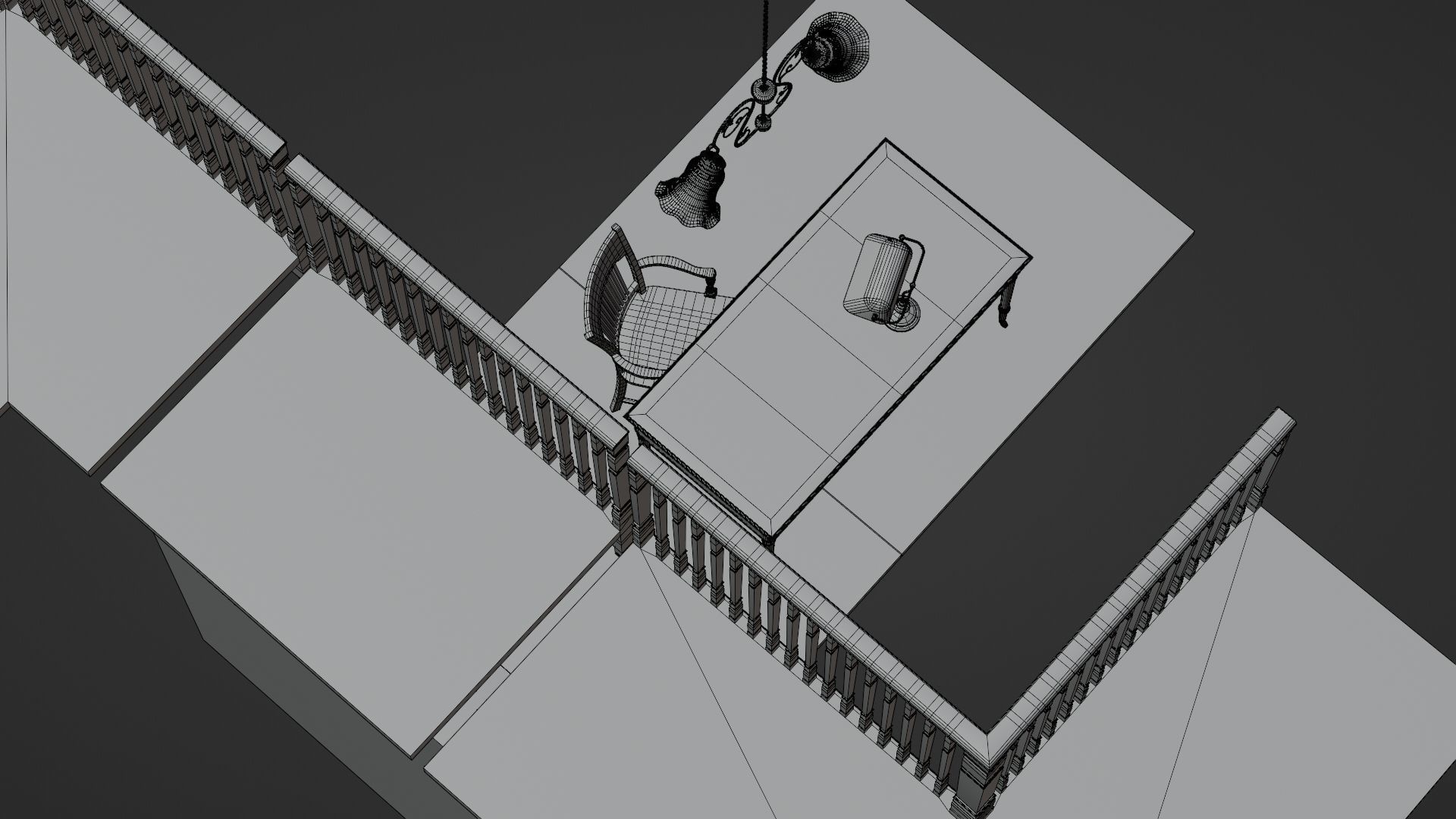 Old Library set 3D model_18