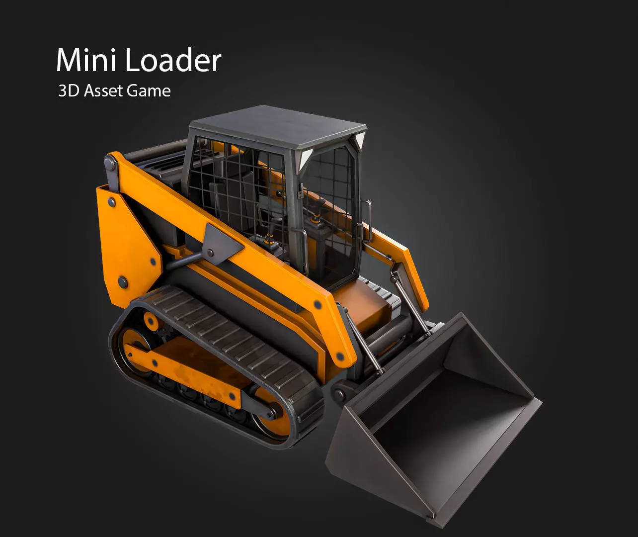 Mini Loader Low-poly 3D model