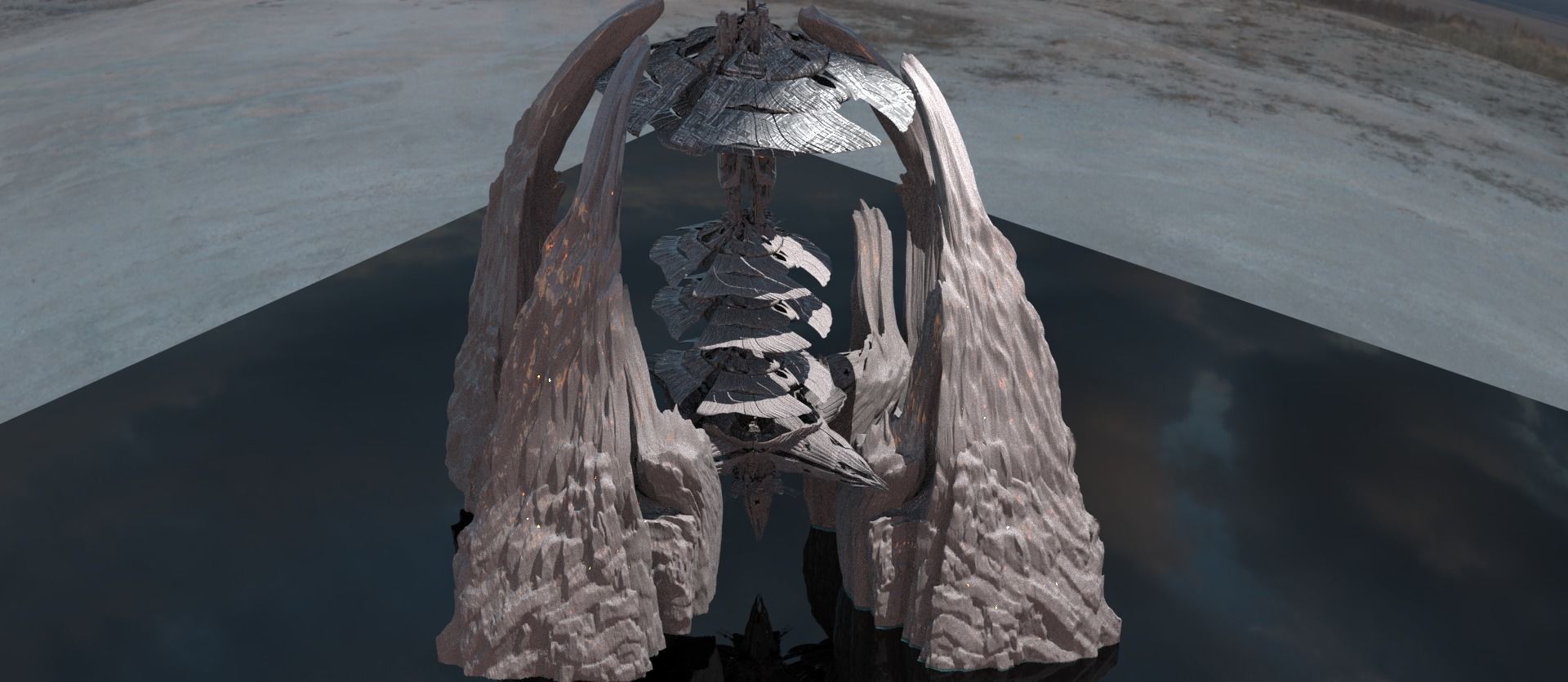 Dark Shroom Satellite Arches 3D model_1