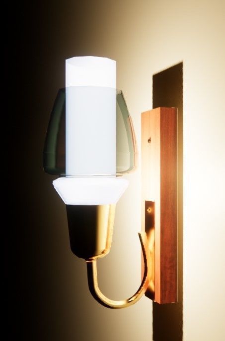 DANISH VINTAGE SCONCE 3D model_3