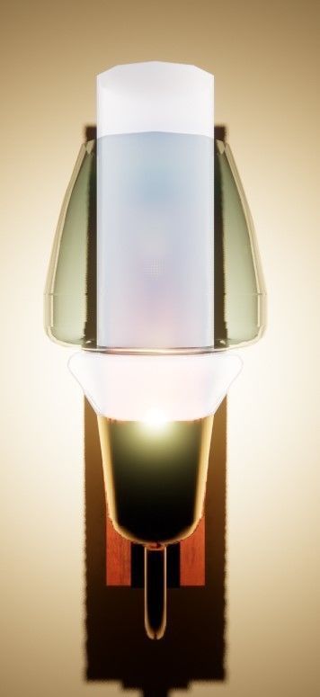 DANISH VINTAGE SCONCE 3D model_2