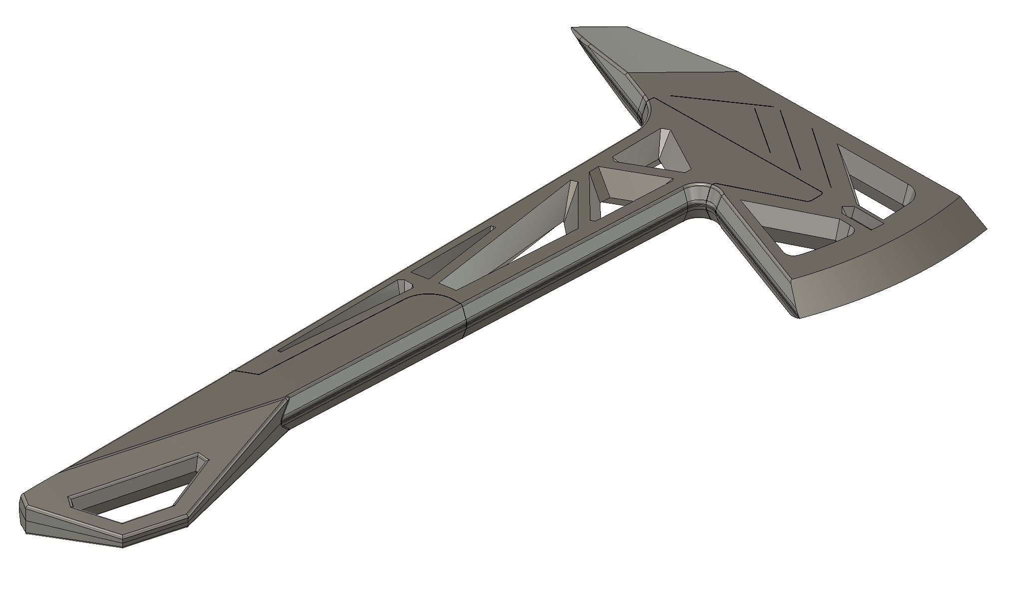 Axe Prime Valorant 3D model_4
