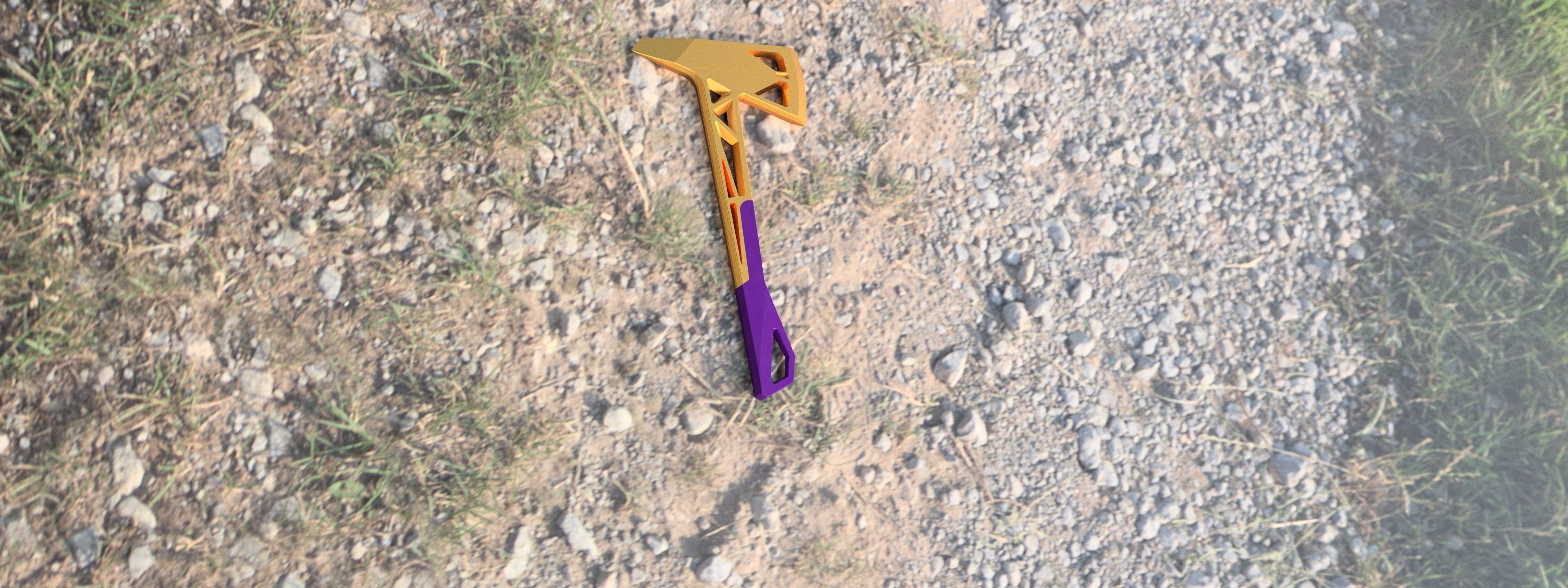 Axe Prime Valorant 3D model_1