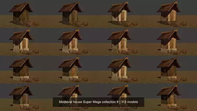 Medieval house Super Mega collection 9