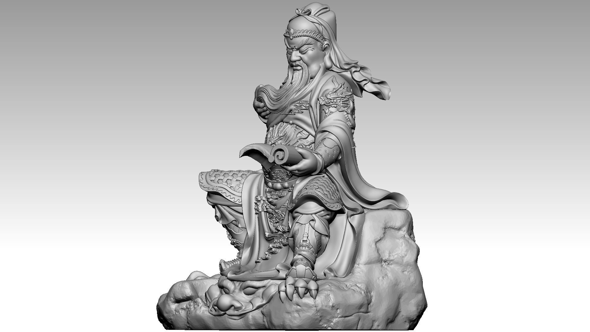 Guan Yu 5 3D print model_1