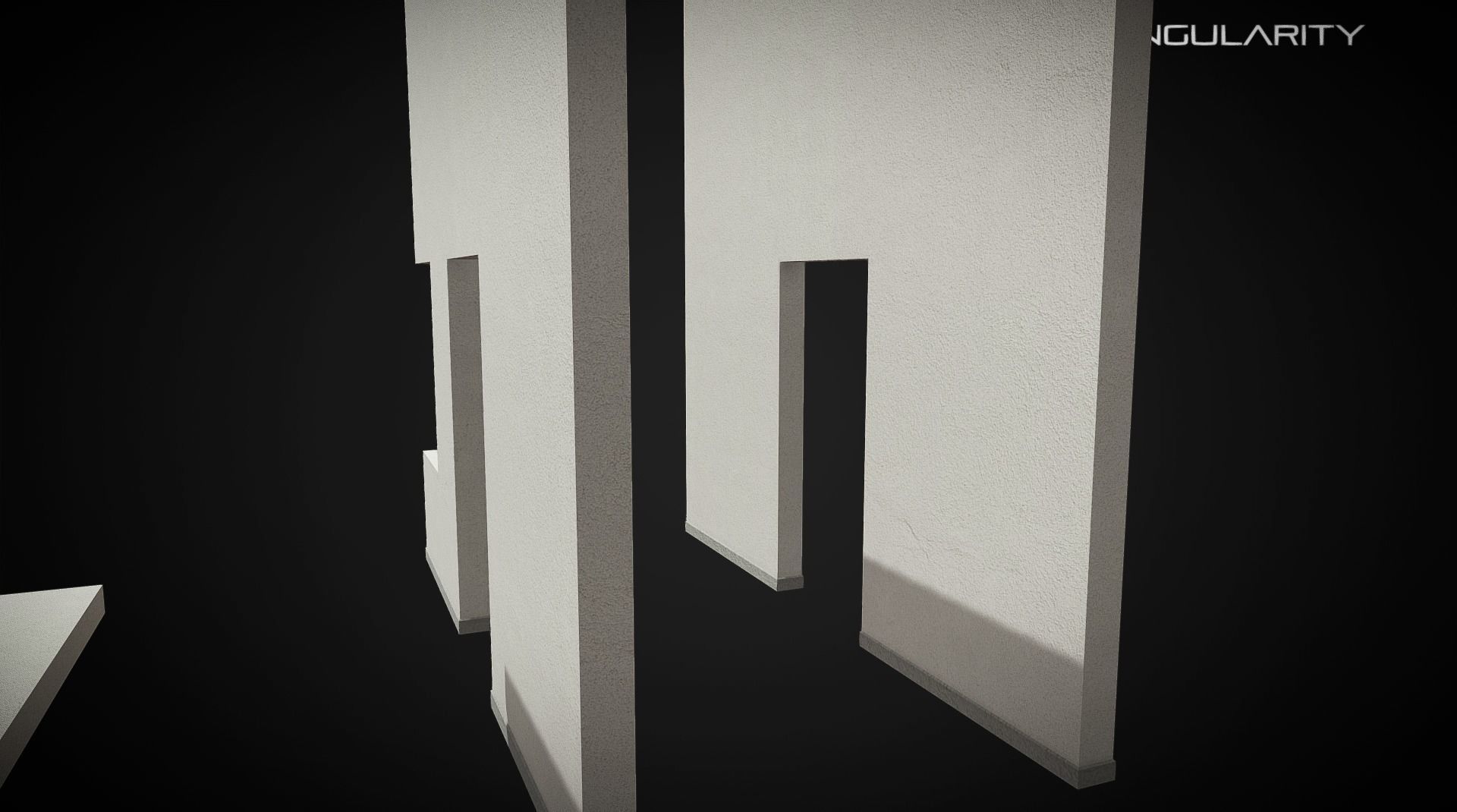 Laboratory Wall - Ceiling - Floor modules laid out Free low-poly 3D model_4