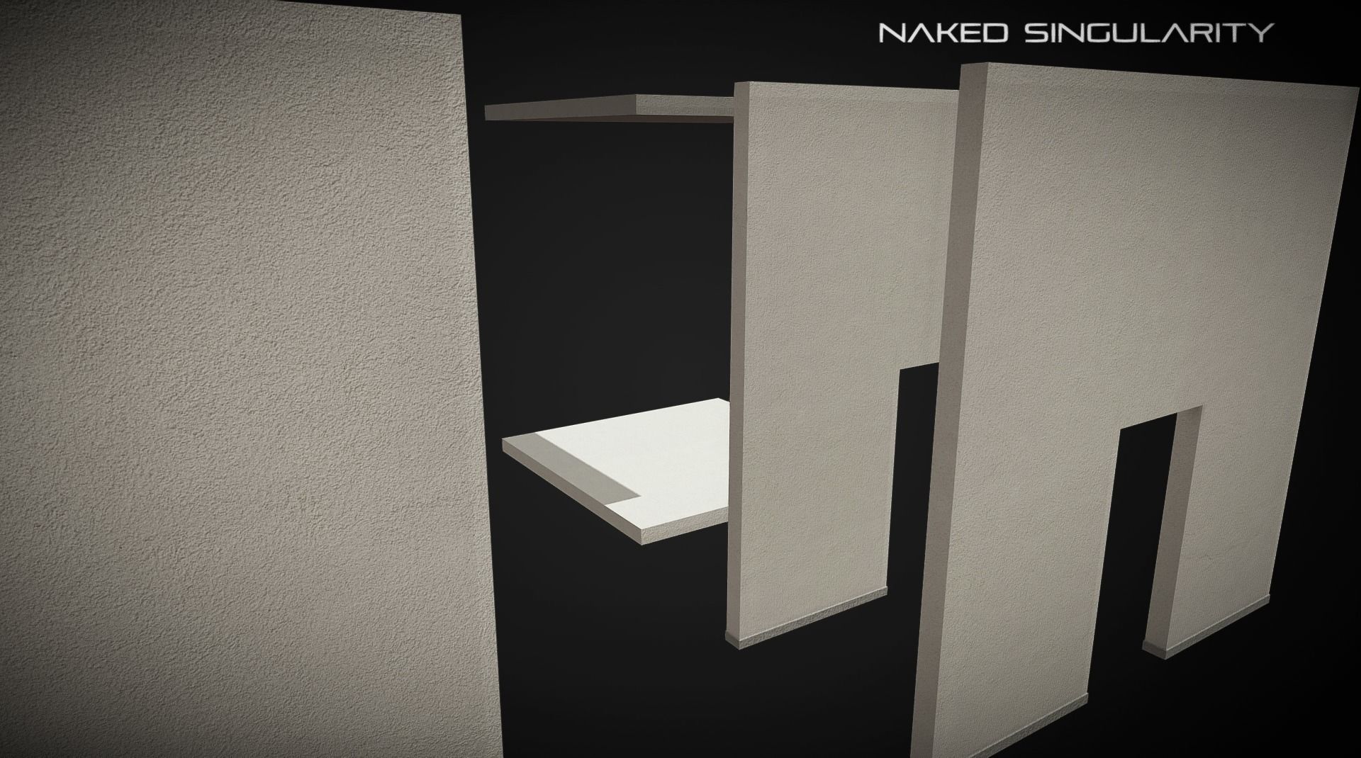 Laboratory Wall - Ceiling - Floor modules laid out Free low-poly 3D model_8