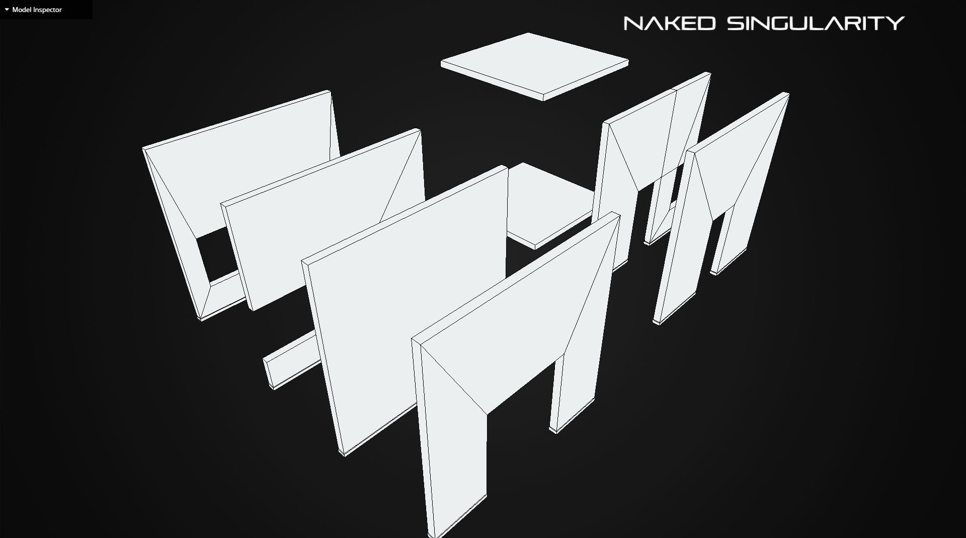 Laboratory Wall - Ceiling - Floor modules laid out Free low-poly 3D model_9