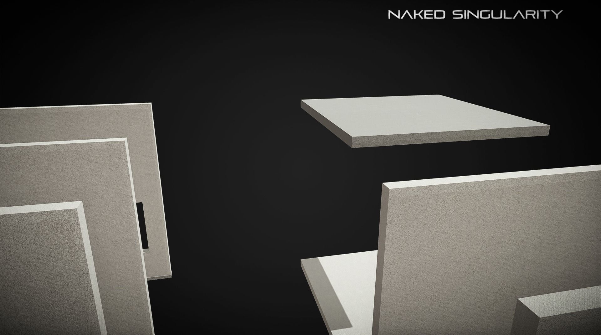 Laboratory Wall - Ceiling - Floor modules laid out Free low-poly 3D model_7