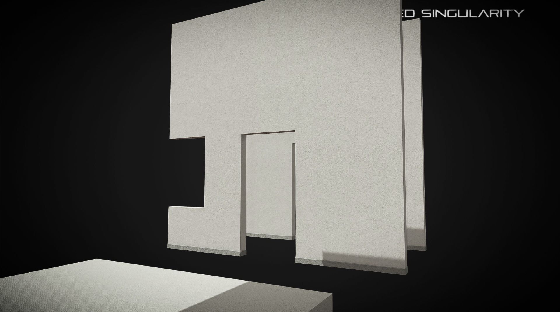 Laboratory Wall - Ceiling - Floor modules laid out Free low-poly 3D model_3