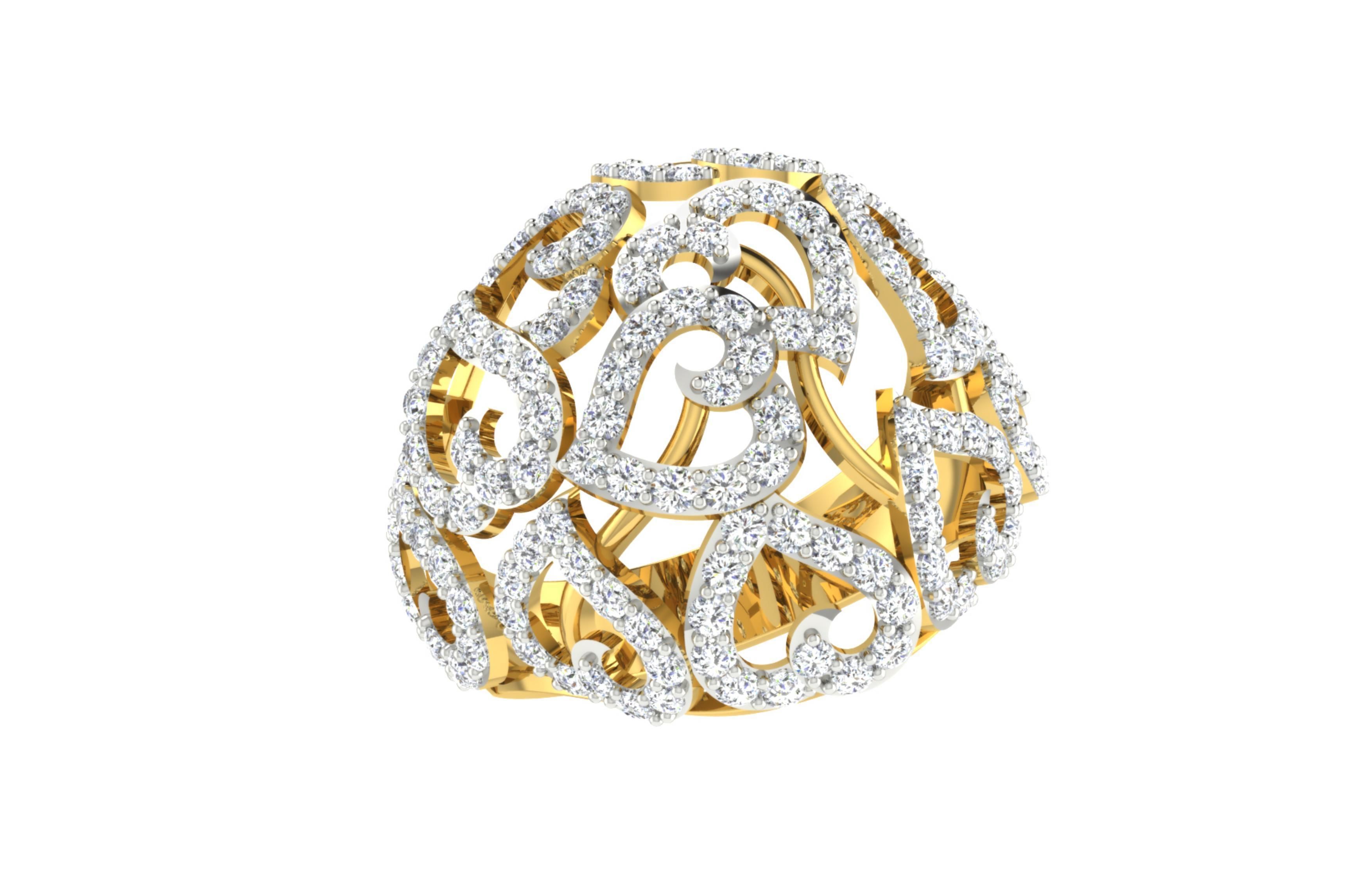 Rings 3D print model_34