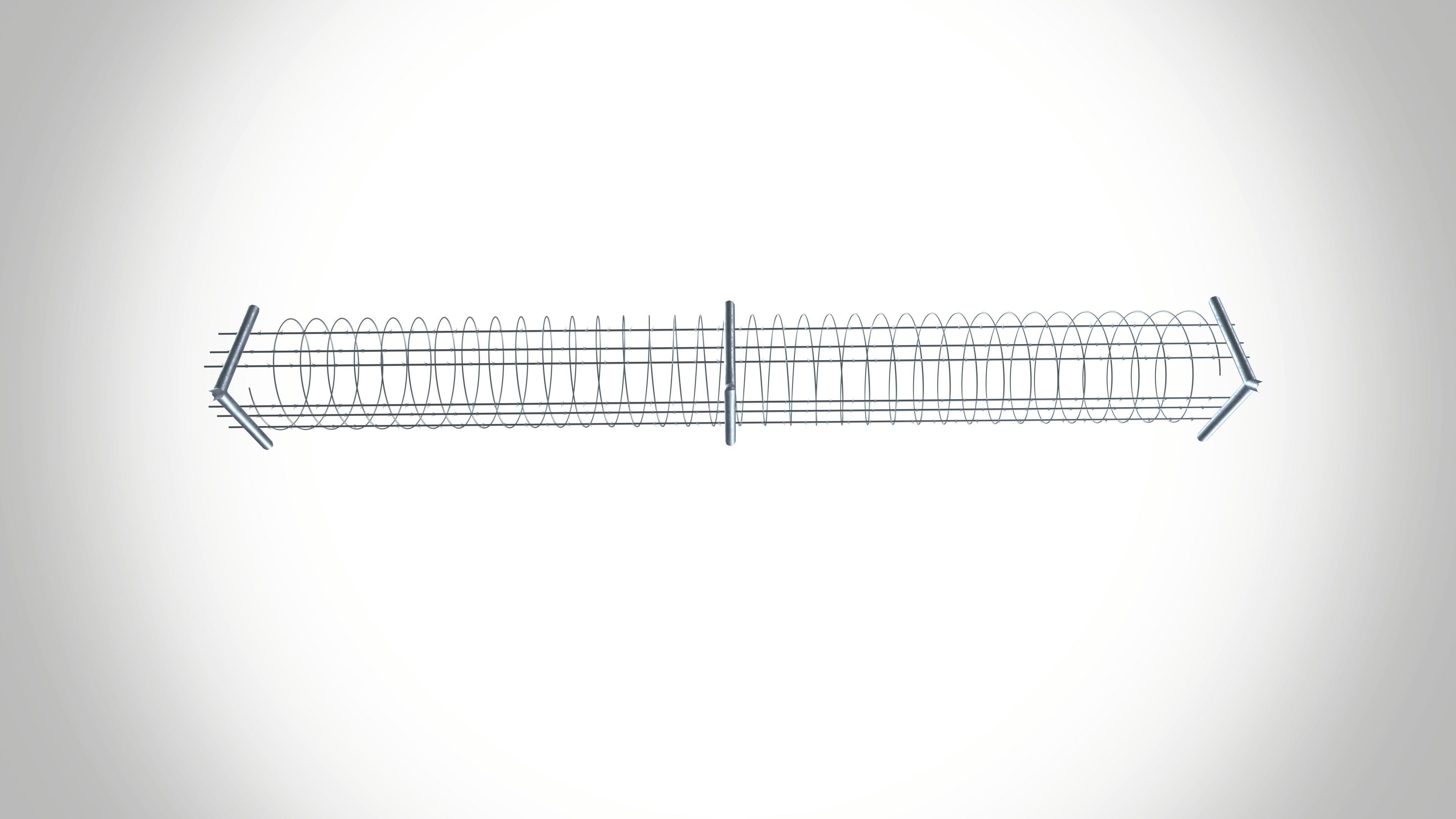 concertina coil 3D model_5