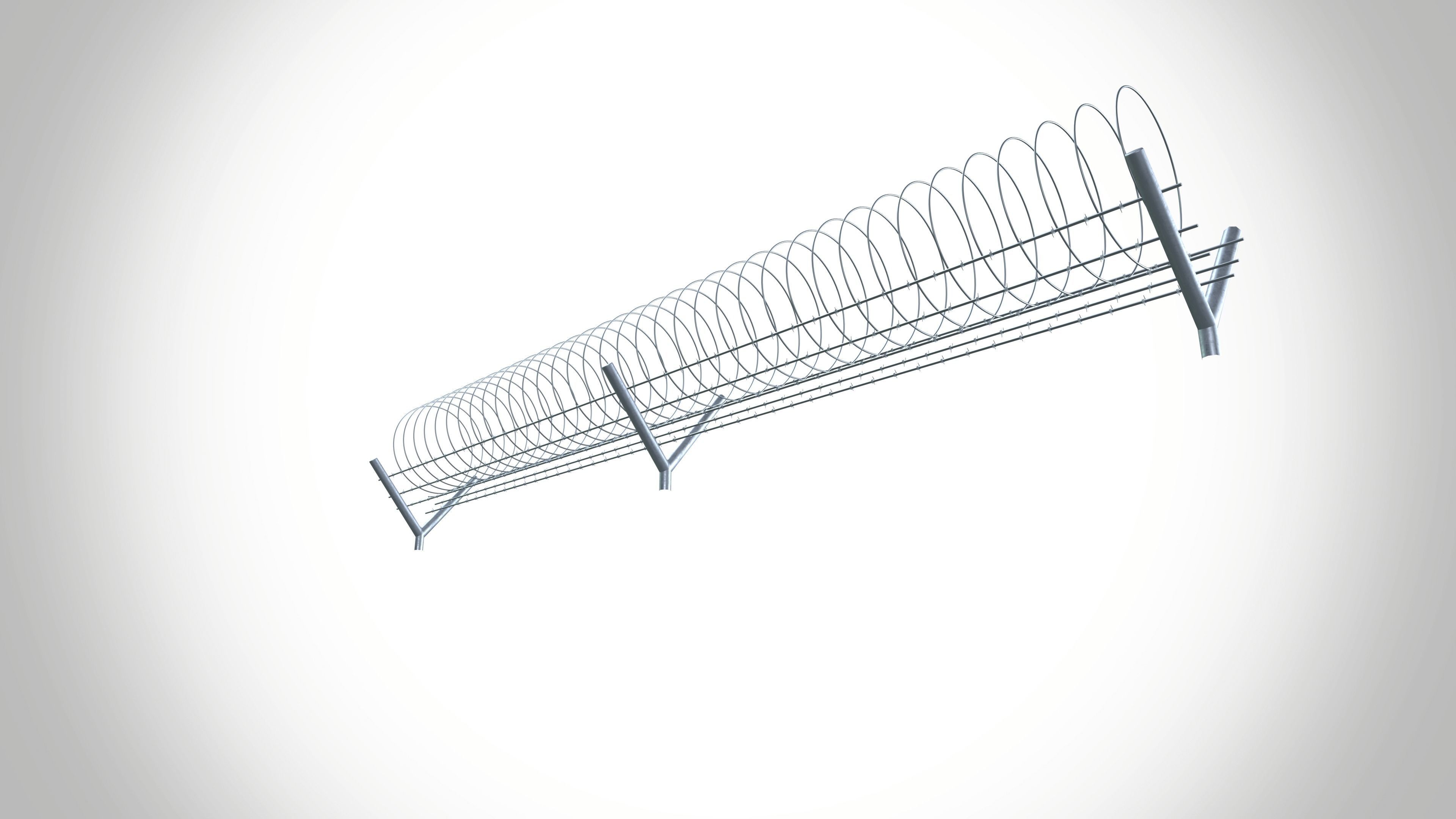 concertina coil 3D model_3
